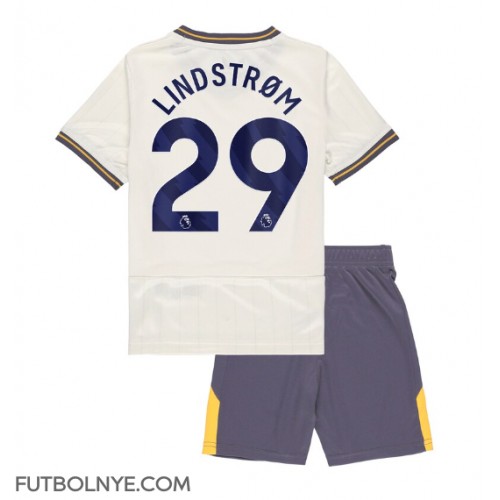 Camiseta Everton Jesper Lindstrom #29 Tercera Equipación para niños 2024-25 manga corta (+ pantalones cortos)